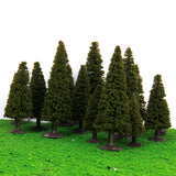 Maxbell 15pc Boxed Model Cedar Trees Train Railway Scenery Layout +10pc 3.1"- 3.9" Trees