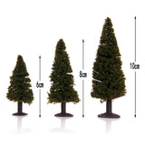 Maxbell 15pc Boxed Model Cedar Trees Train Railway Scenery Layout +10pc 3.1"- 3.9" Trees