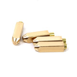 Maxbell 2x 2 PAIRS GOLD METAL AGLETS FOR YEEZY SHOE LACES TIPS DIY REPLACEMENT SCREW ON