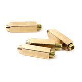 Maxbell 2x 2 PAIRS GOLD METAL AGLETS FOR YEEZY SHOE LACES TIPS DIY REPLACEMENT SCREW ON