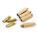 Maxbell 16pcs Gold+Silver Rectangular Metal Aglets Shoe Laces Tips Screw On Replacement