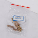 Maxbell 16pcs Gold+Silver Rectangular Metal Aglets Shoe Laces Tips Screw On Replacement