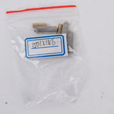 Maxbell 16pcs Gold+Silver Rectangular Metal Aglets Shoe Laces Tips Screw On Replacement