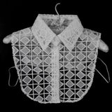 Maxbell Wholesale 6pcs White Women Lace Fake Half Shirt Blouse Collar Cotton Accessroy
