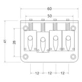 Maxbell 9xBlack Four String BASS Ukulele Bridge