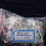 Maxbell 4x10pcs 20mm Crystal Rhinestone Pearl Flower Embellishments Button Flatback