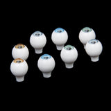 Maxbell 4 Pairs Round Acrylic Doll Eyes DIY Eyeballs 10mm A