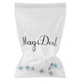 Maxbell 24x4 Pairs Round Acrylic Doll Eyes DIY Eyeballs 10mm A
