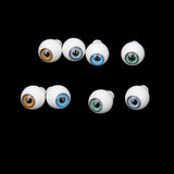 Maxbell 4 Pairs Round Acrylic Doll Eyes DIY Eyeballs 10mm A