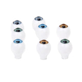 Maxbell 4 Pairs Round Acrylic Doll Eyes DIY Eyeballs 8mm