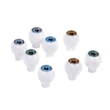 Maxbell 4 Pairs Round Acrylic Doll Eyes DIY Eyeballs 8mm