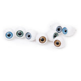 Maxbell 4 Pairs Round Acrylic Doll Eyes DIY Eyeballs 8mm