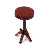 Maxbell 1:12 Dollhouse Bar Stool Miniature Furniture Wooden Chair Toy Brown