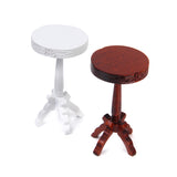 Maxbell 1:12 Dollhouse Bar Stool Miniature Furniture Wooden Chair Toy Brown