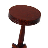 Maxbell 1:12 Dollhouse Bar Stool Miniature Furniture Wooden Chair Toy Brown