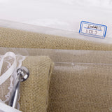 Maxbell RUSTIC Burlap Jute Lace Wedding Party Guest Book Pen Stand Ring Bearer Pillow 4"