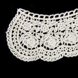Maxbell 3x1pair White Flower DIY Lace Collar Sewing Craft Neckline Trimming Decoration