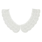 Maxbell 3x1pair White Flower DIY Lace Collar Sewing Craft Neckline Trimming Decoration