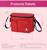 Maxbell Multi-function Baby Carriages Diaper Nappy Bag Mummy Shoulder Bag Red