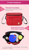 Maxbell Multi-function Baby Carriages Diaper Nappy Bag Mummy Shoulder Bag Red