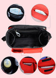 Maxbell Multi-function Baby Carriages Diaper Nappy Bag Mummy Shoulder Bag Red