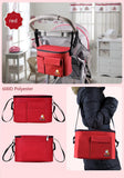 Maxbell Multi-function Baby Carriages Diaper Nappy Bag Mummy Shoulder Bag Red