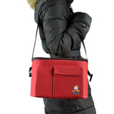 Maxbell Multi-function Baby Carriages Diaper Nappy Bag Mummy Shoulder Bag Red