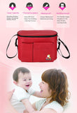 Maxbell Multi-function Baby Carriages Diaper Nappy Bag Mummy Shoulder Bag Red