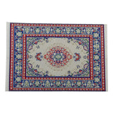Maxbell Dollhouse Furniture Miniature Woven Rug Multi- Colored Carpet