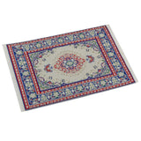 Maxbell Sef of 3PCS Miniature 1:12 Dollhouse Woven Rug Floor Carpet Decor For Livingroom