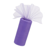 Maxbell Mutil 6" x 25 yard Tulle Roll Spool Tutu Wedding Decor Bow Light Purple