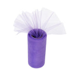 Maxbell Mutil 6" x 25 yard Tulle Roll Spool Tutu Wedding Decor Bow Light Purple