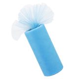 Maxbell Mutil 6" x 25 yard Tulle Roll Spool Tutu Wedding Decor Bow Lake Blue
