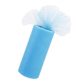 Maxbell Mutil 6" x 25 yard Tulle Roll Spool Tutu Wedding Decor Bow Lake Blue