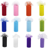 Maxbell Mutil 6" x 25 yard Tulle Roll Spool Tutu Wedding Decor Bow Lake Blue