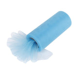 Maxbell Mutil 6" x 25 yard Tulle Roll Spool Tutu Wedding Decor Bow Lake Blue