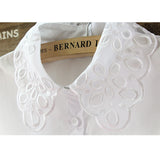 Maxbell Wholesale 6pcs White Women Lace Fake Half Shirt Blouse Collar Cotton Accessroy