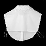Maxbell Wholesale 6pcs White Women Lace Fake Half Shirt Blouse Collar Cotton Accessroy