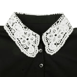 Maxbell Wholesale 6pcs White Women Lace Fake Half Shirt Blouse Collar Cotton Accessroy