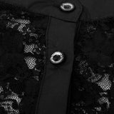 Maxbell 2pcs Black Women Lace Fake Half Shirt Blouse Collar Detachable Costume Accessroy