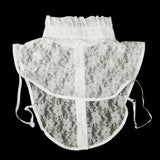 Maxbell Ladies Lace Floral Fake Choker Collar Necklace Detachable Half Shirt Blouse Tops