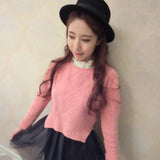 Maxbell Ladies Lace Floral Fake Choker Collar Necklace Detachable Half Shirt Blouse Tops