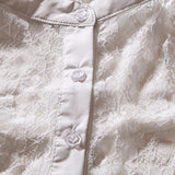 Maxbell Ladies Lace Floral Fake Choker Collar Necklace Detachable Half Shirt Blouse Tops