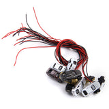 Maxbell 10pcs Model Cars with Light for Scenery Layout or Diorama 12V+10pcs Model Street Lamp Lights Single Head for Model Train Layout Scenery