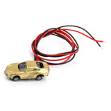 Maxbell 10pcs Model Cars with Light for Scenery Layout or Diorama 12V+10pcs Model Street Lamp Lights Single Head for Model Train Layout Scenery