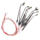 Maxbell 4x10x Model Street Lamp Lights Single Head for Model Train Layout Scene 1:200