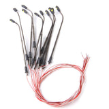 Maxbell 20x10x Model Street Lamp Lights Single Head for Model Train Layout Scene 1:200