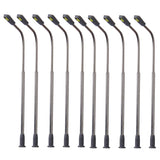Maxbell 20x10x Model Street Lamp Lights Single Head for Model Train Layout Scene 1:200
