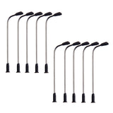 Maxbell 20x10 x Model Street Lamp Lights Single Head for Model Layout Train Scenery