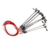 Maxbell 4x10pcs Model Street Lamp Lights Double Head for Model Train Layout Scenery